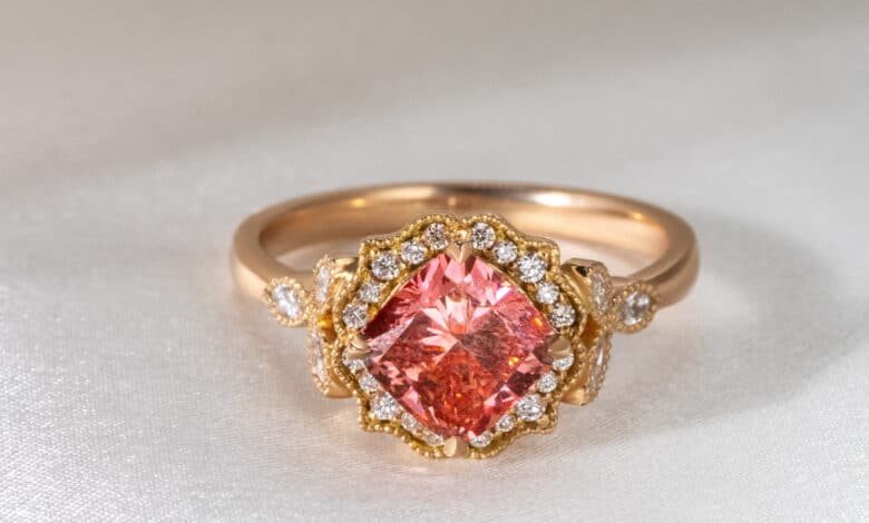 Pink Diamond Ring